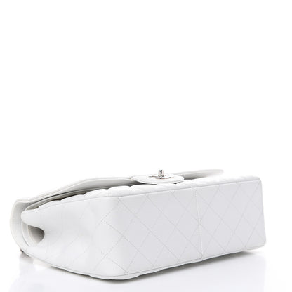 Chanel Caviar Quilted Jumbo Double Flap White 4 of 16
