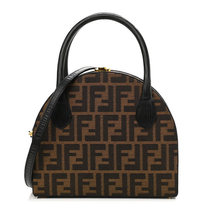 Fendi Zucca Calfskin Box Bag Tobacco Black 1 of 9