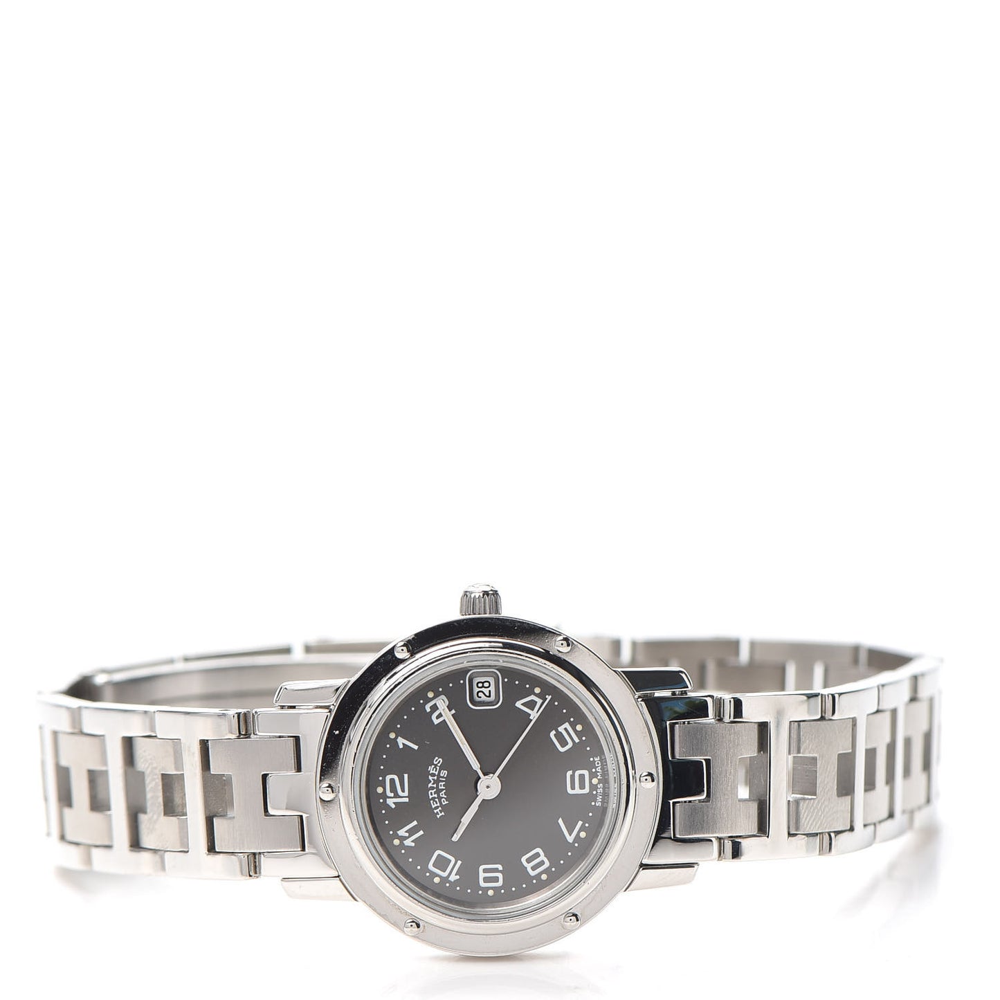 Stainless Steel 24mm Clipper Quartz Watch Gray