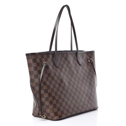 Louis Vuitton Damier Ebene Neo Neverfull MM Rose Ballerine 3 of 15