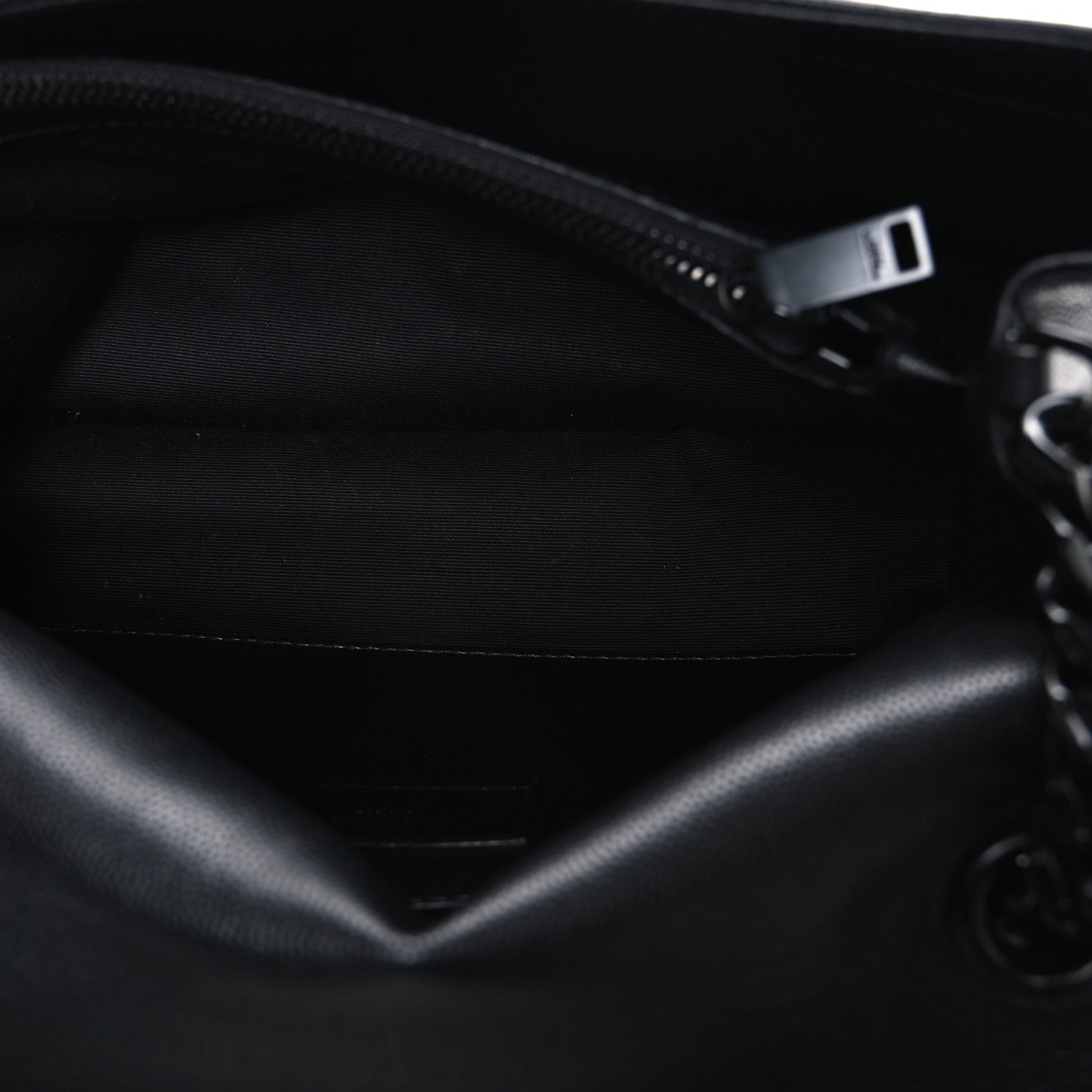 Saint Laurent Grain De Poudre Medium West Hollywood Monogram Fold-Over Bag Black 5 of 11
