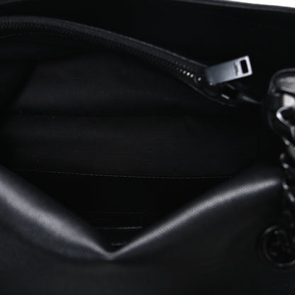 Saint Laurent Grain De Poudre Medium West Hollywood Monogram Fold-Over Bag Black 5 of 11