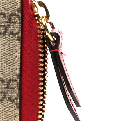 Gucci GG Supreme Monogram Mystic Cat Zip Around Wallet Red 10 of 10