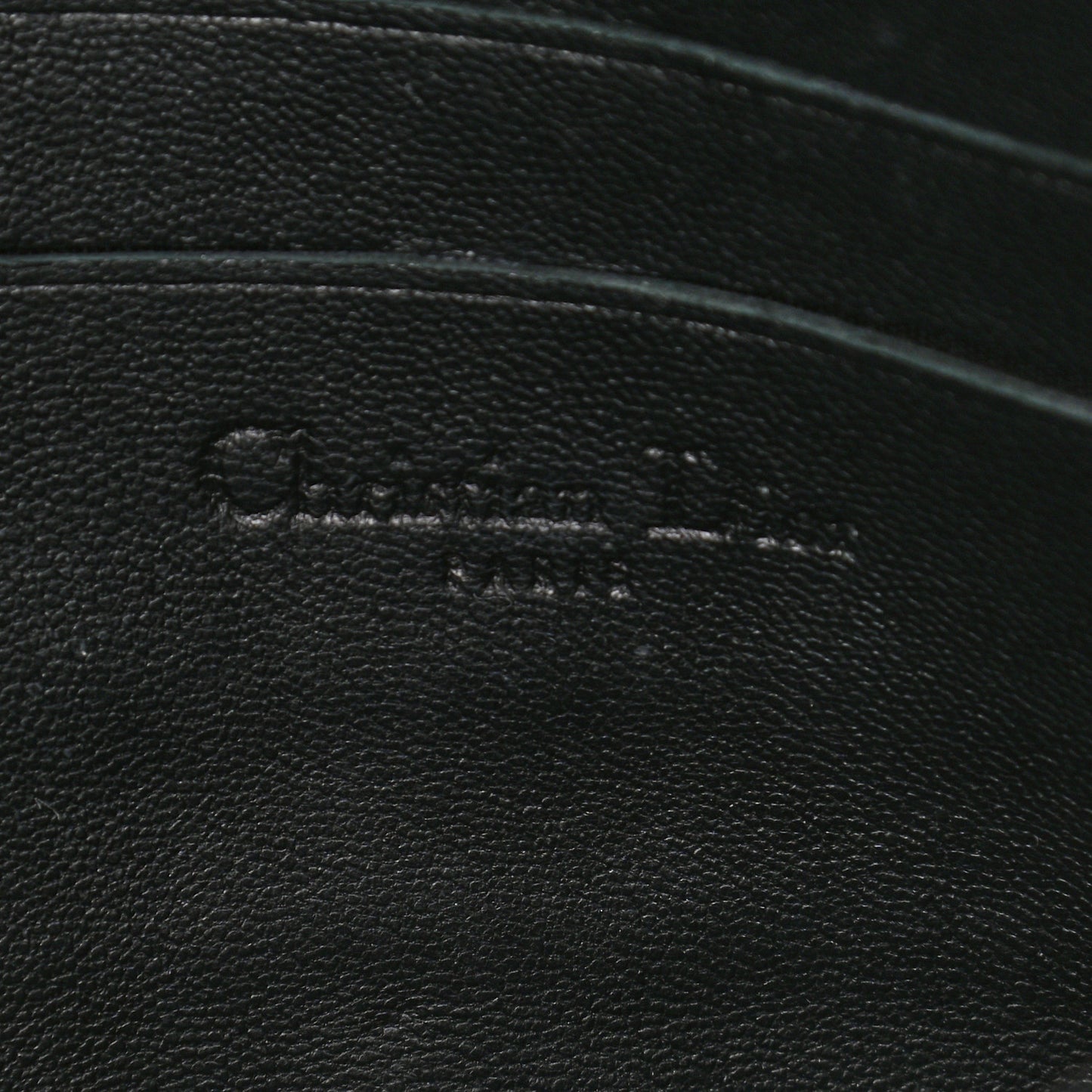 Lambskin Cannage New Lock Pouch Black