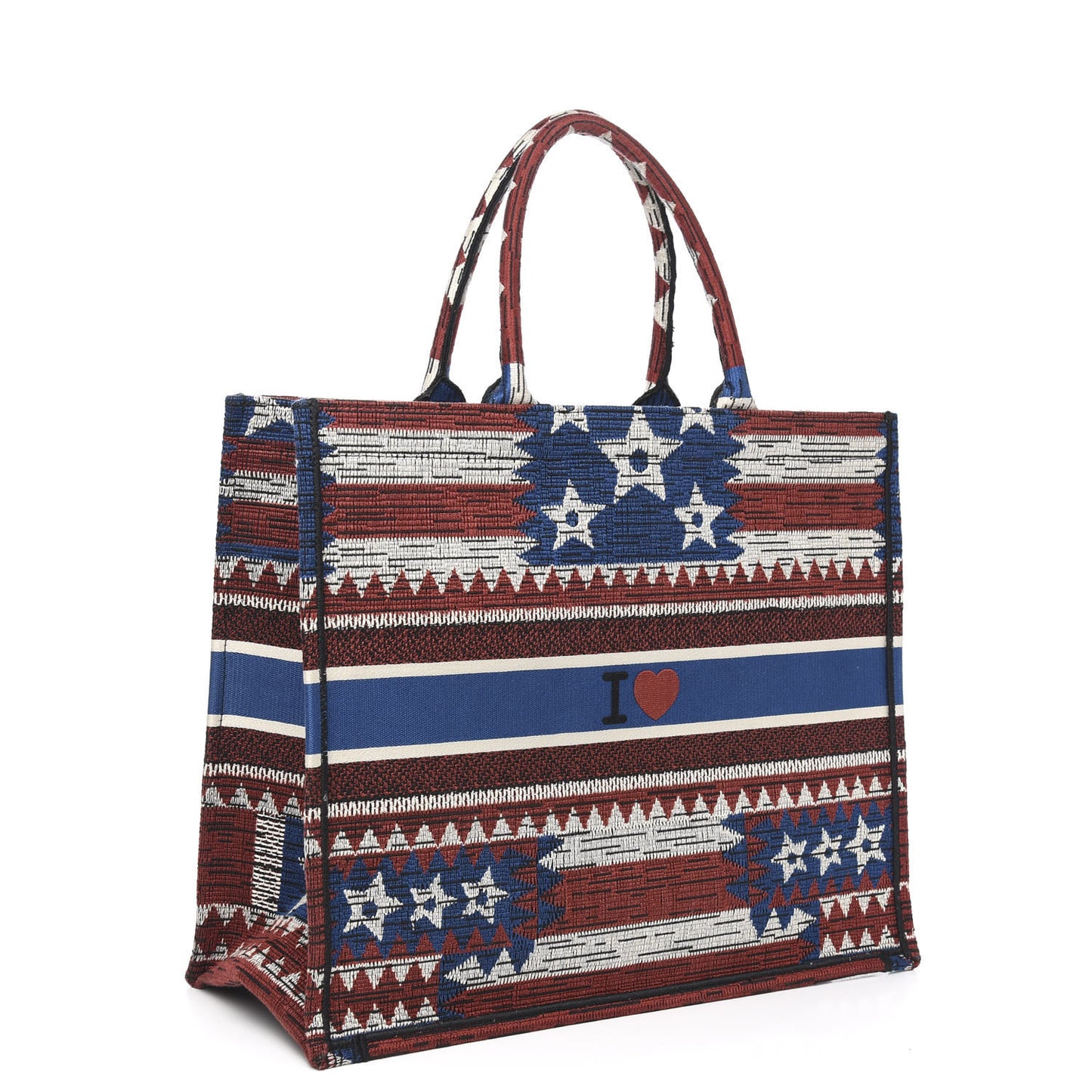 Canvas Embroidered Exclusive US Book Tote Multicolor