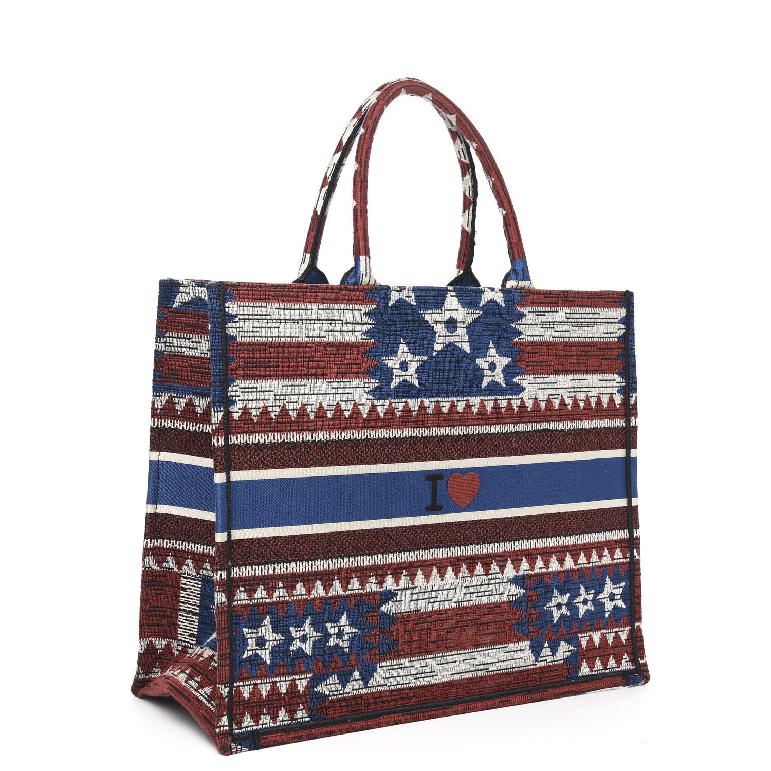 Christian Dior Canvas Embroidered Exclusive US Book Tote Multicolor 2 of 9
