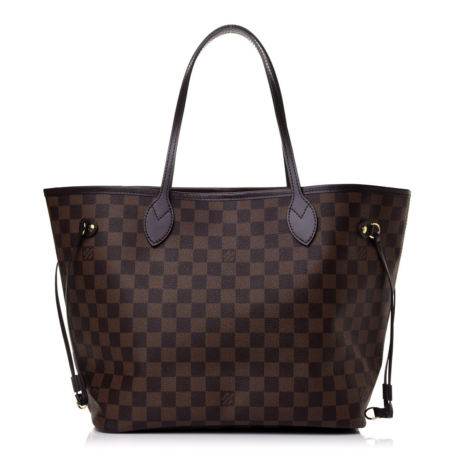 Louis Vuitton Damier Ebene Neo Neverfull MM Rose Ballerine 1 of 8