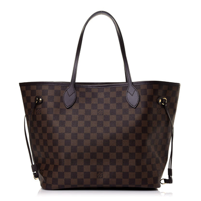 Louis Vuitton Damier Ebene Neo Neverfull MM Rose Ballerine 1 of 8