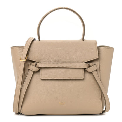 Celine Grained Calfskin Nano Belt Bag Light Taupe 1 of 10