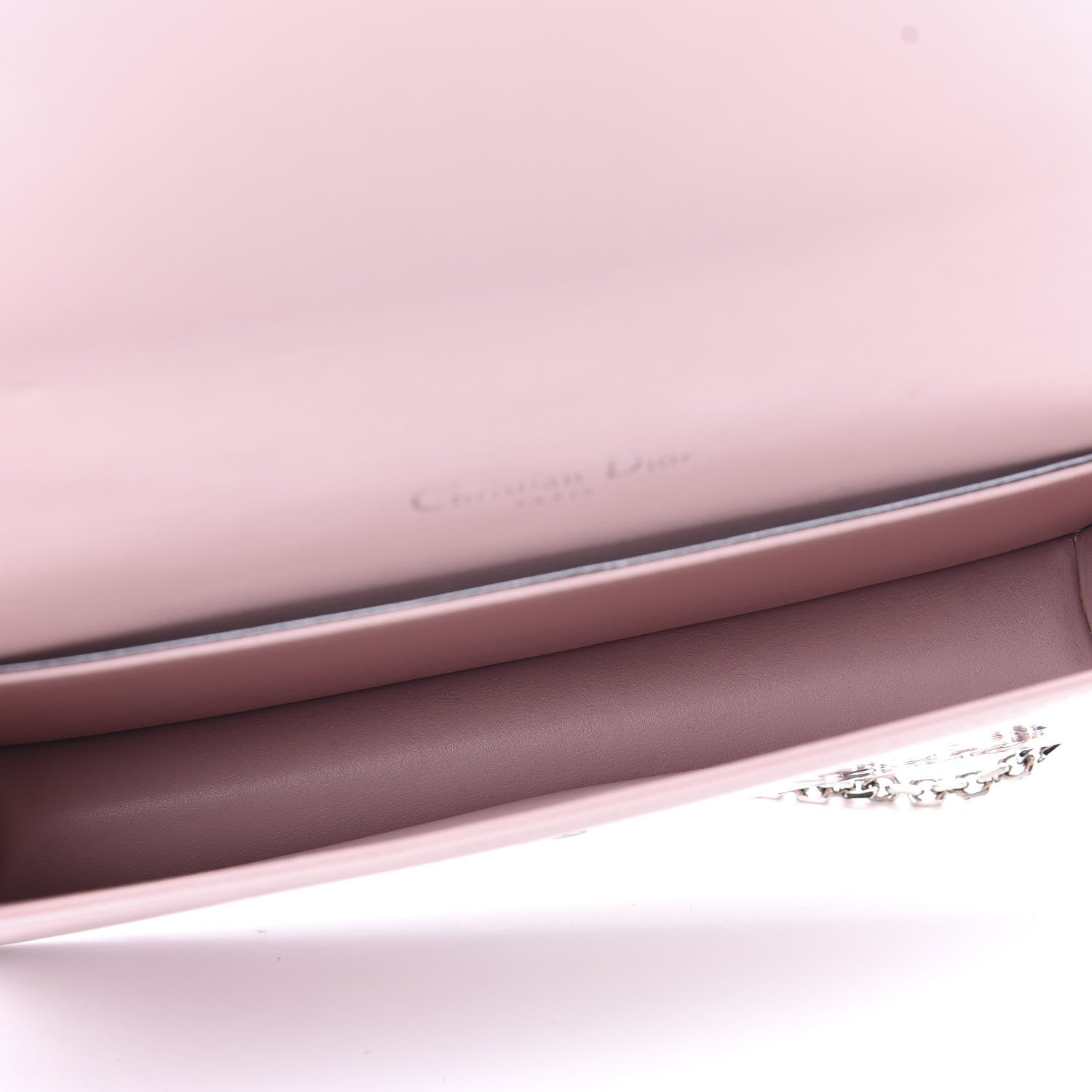 Christian Dior Patent Cannage Lady Dior Convertible Clutch Rose Clair 5 of 10