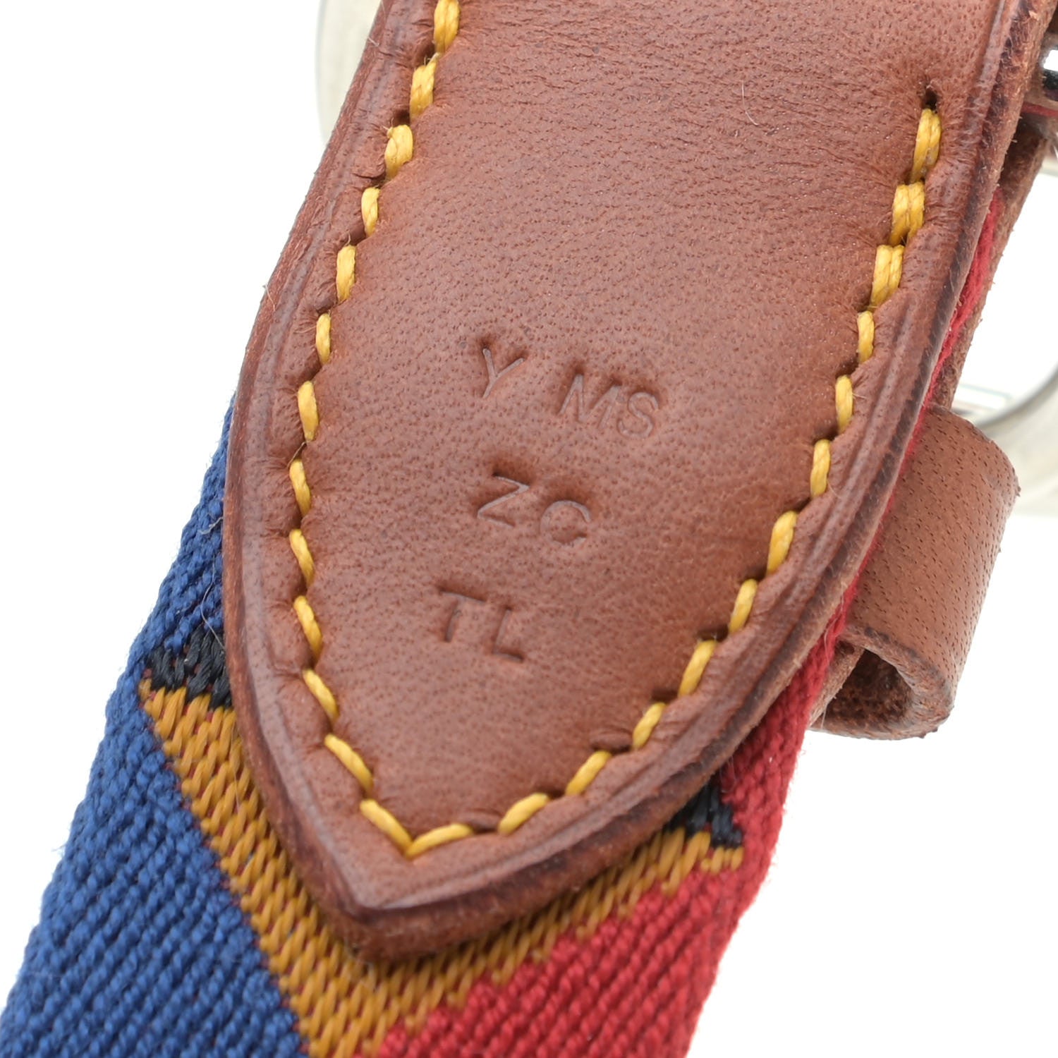 Hermes Toile Natural Bridle Medor Dog Collar L Dark Irish 4 of 6