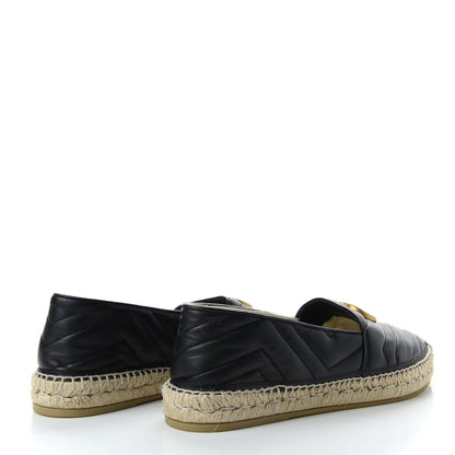 Gucci Nappa Matelasse GG Marmont Espadrilles 40 Black 5 of 9