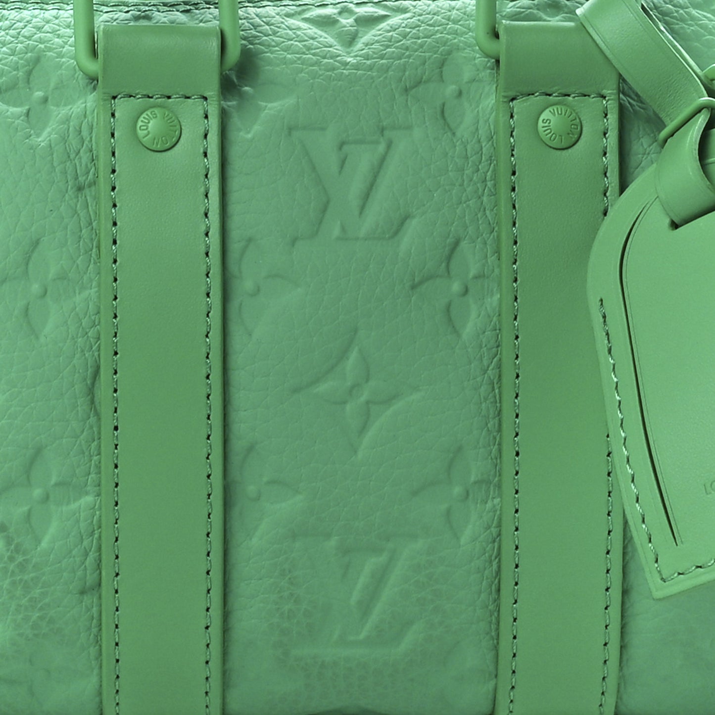 Monogram Taurillon Keepall Bandouliere 25 Minty Green