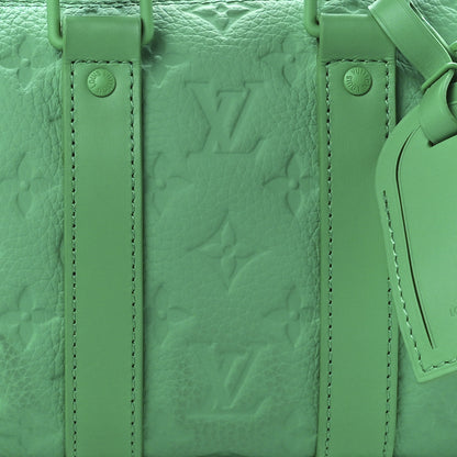 Louis Vuitton Monogram Taurillon Keepall Bandouliere 25 Minty Green 7 of 11