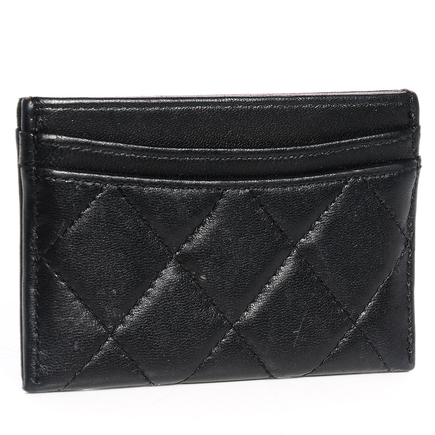 Chanel Lambskin Quilted Card Holder Black 3 of 8