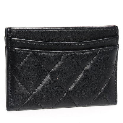 Chanel Lambskin Quilted Card Holder Black 3 of 8