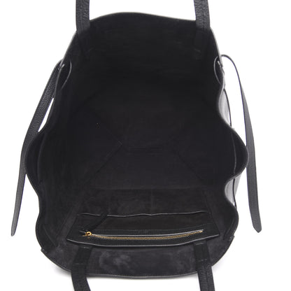 Celine Soft Grained Calfskin Small Belt Cabas Phantom Black 5 of 12