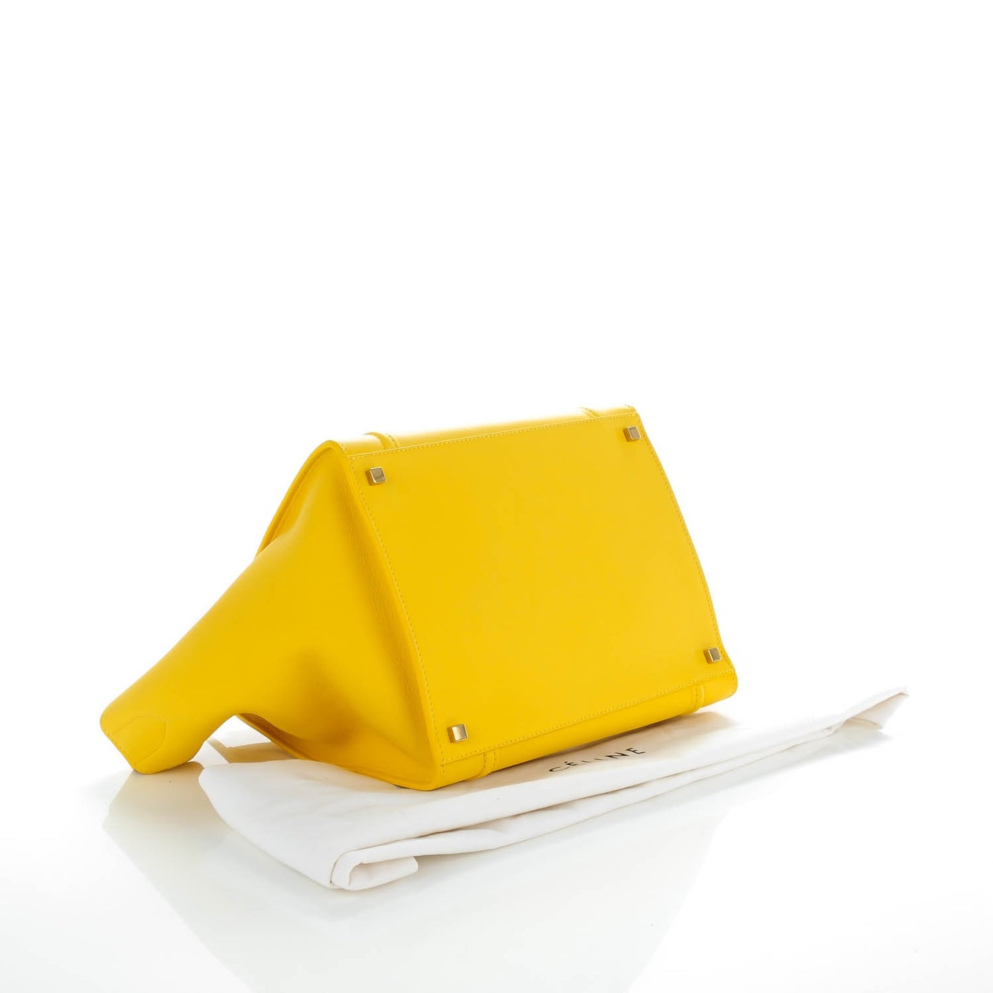 Supple Calfskin Medium Phantom Luggage Sun Yellow