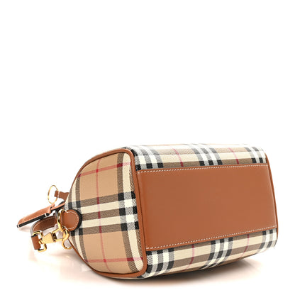Burberry Vintage Check Mini Bowling Bag Briar Brown 4 of 9