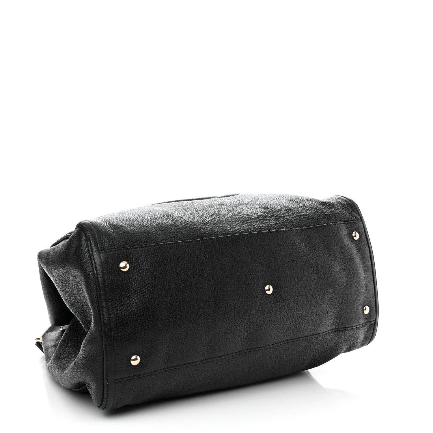 Gucci Pebbled Calfskin Large Soho Shoulder Bag Black 4 of 14