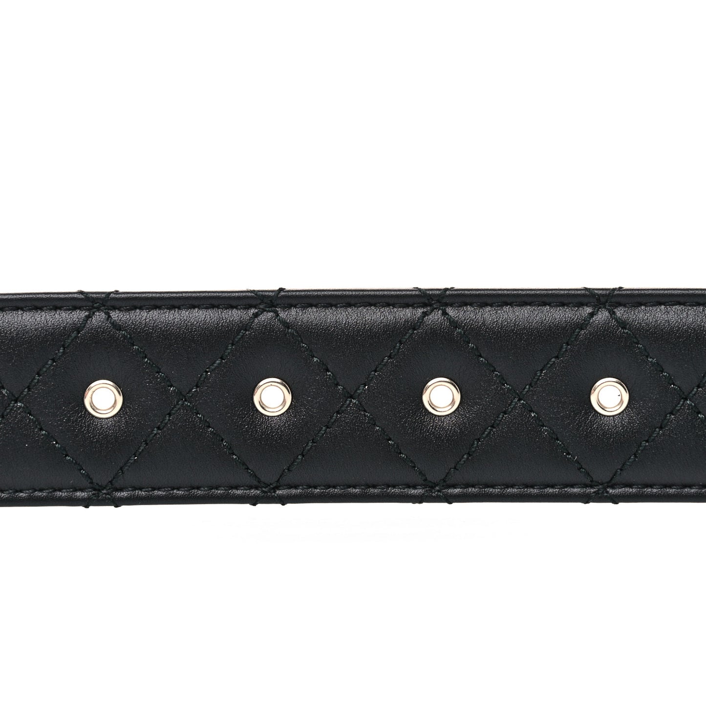 Lambskin Quilted CC Chain Belt 85 34 Black
