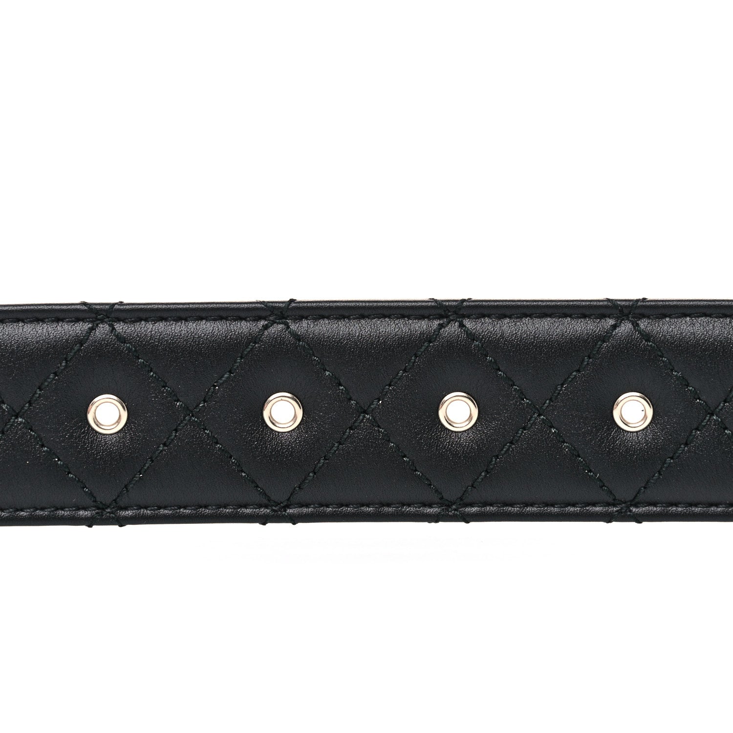 Chanel Lambskin Quilted CC Chain Belt 85 34 Black 12 of 15
