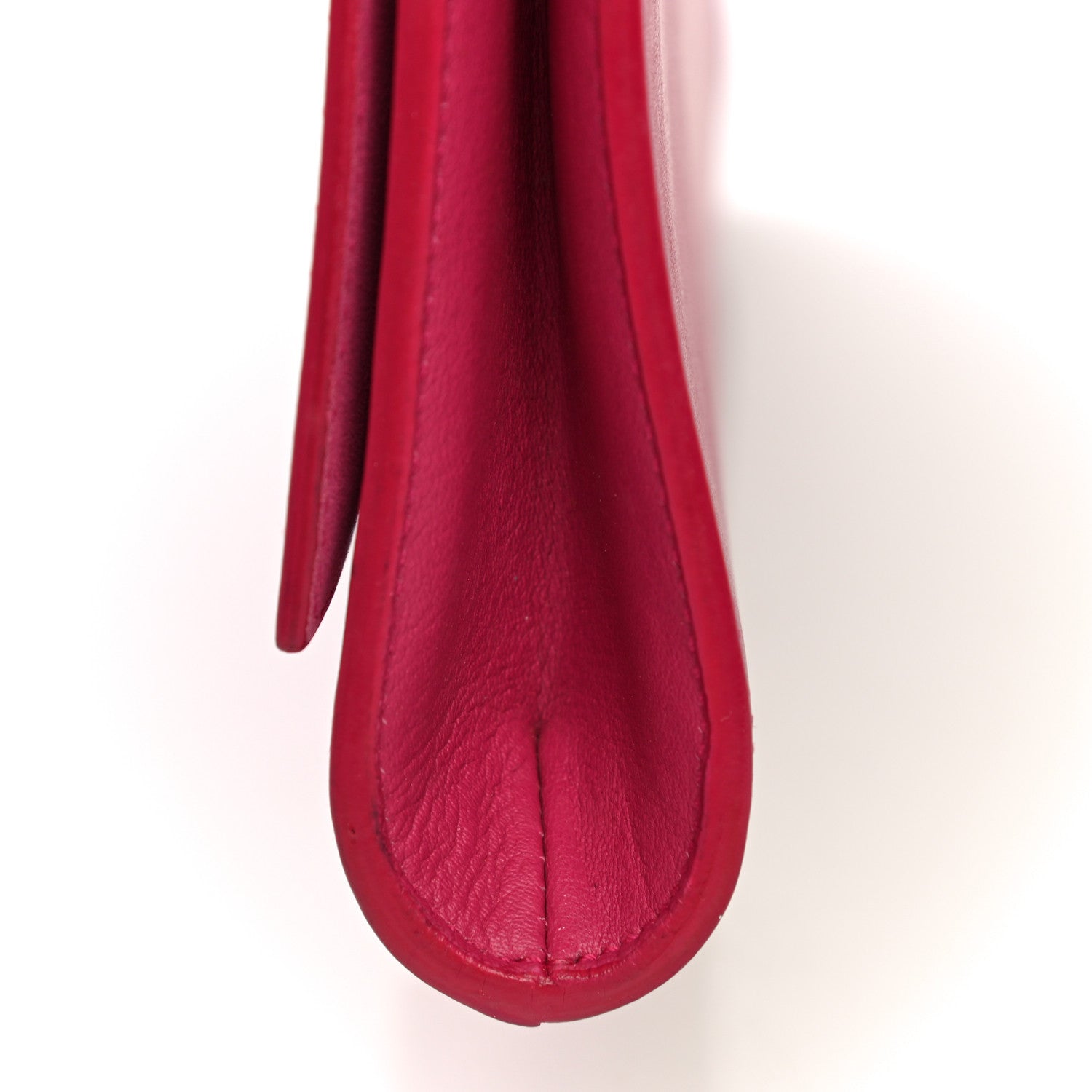 Saint Laurent Calfskin Classic Y Ligne Clutch Fuchsia 28 of 29