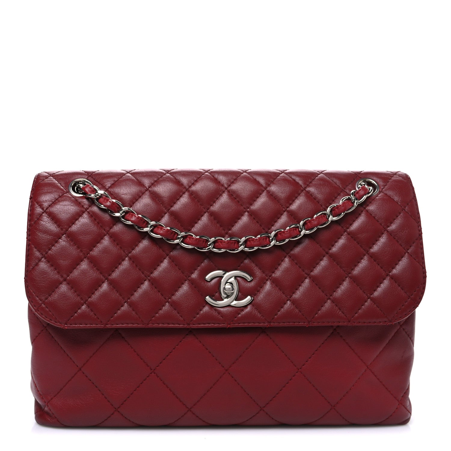 Chanel Calfskin Quilted In the Business Flap Bag Red 1 of 10