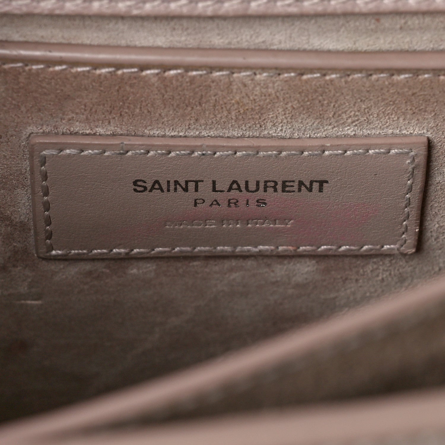 Saint Laurent Grained Calfskin Medium Monogram Marble Pink 6 of 23