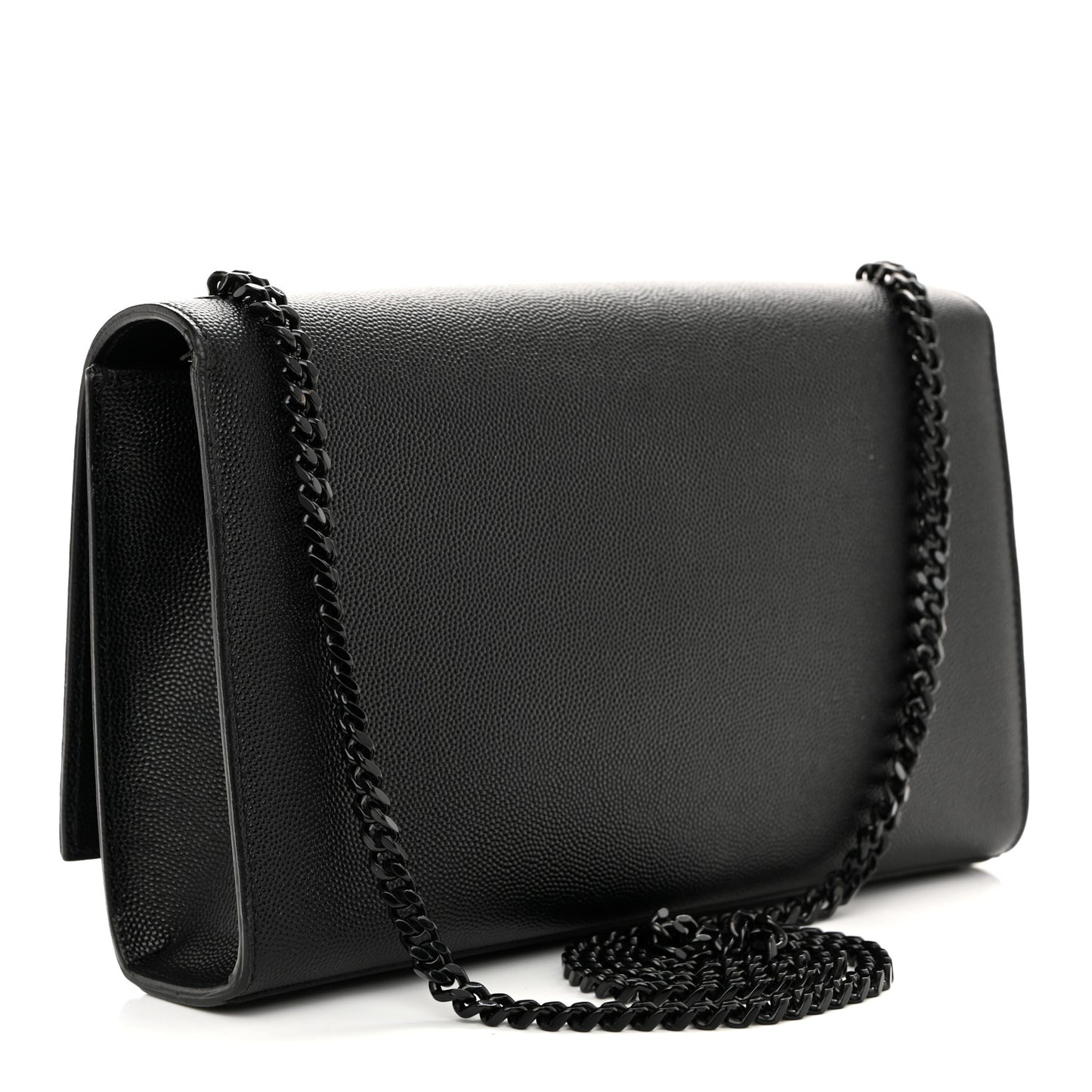 Grain De Poudre Medium Classic Monogram Monochrome Kate Satchel Black