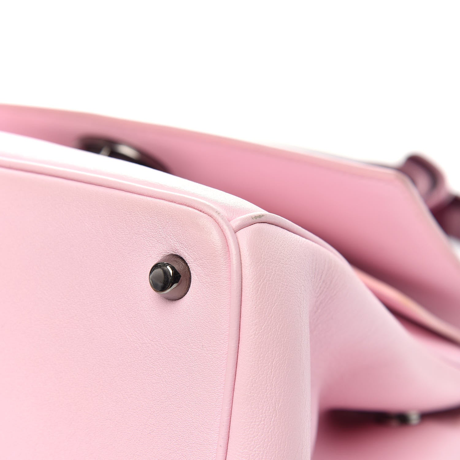 Christian Dior Metallic Patent Smooth Calfskin Medium Be Dior Flap Pink Fuchsia 12 of 15