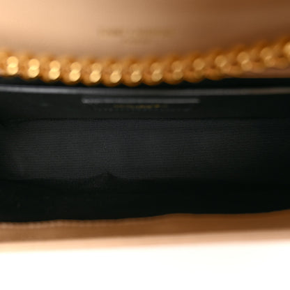Saint Laurent Grain De Poudre Medium Monogram Kate Satchel Dark Beige 5 of 9