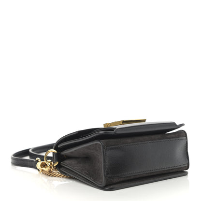 Givenchy Goatskin Suede Mini GV3 Shoulder Bag Black 4 of 10