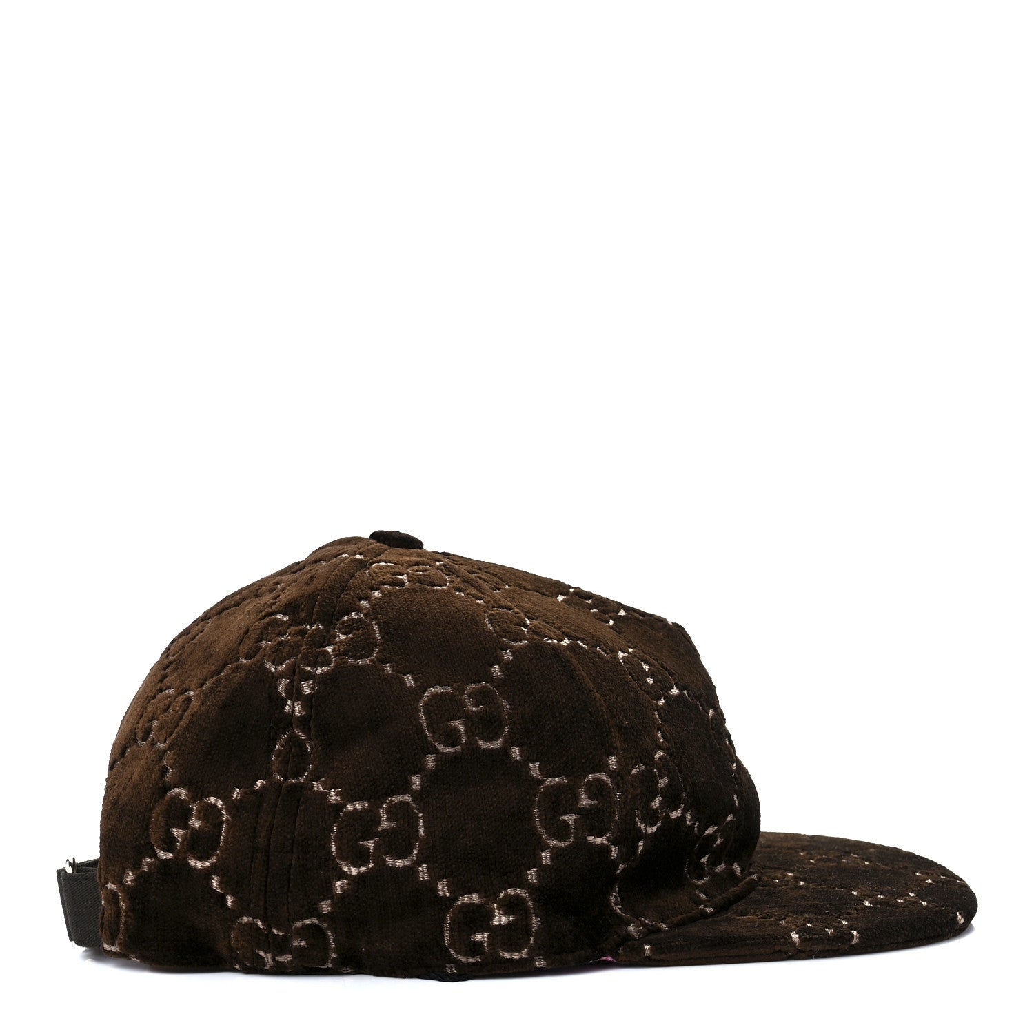 Gucci Velvet GG Monogram Baseball Hat L Brown 4 of 8