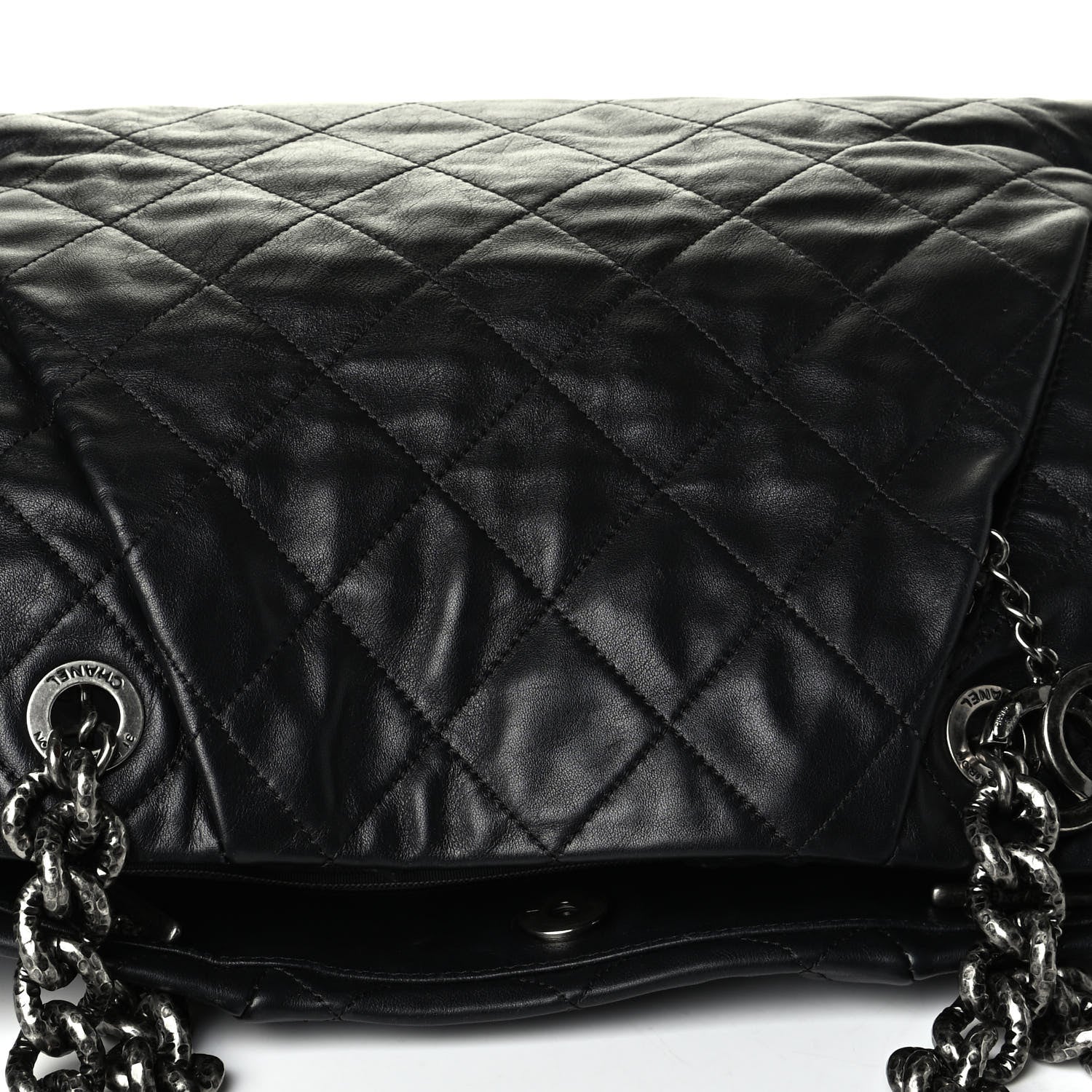 Chanel Lambskin Quilted Tote Black 6 of 8