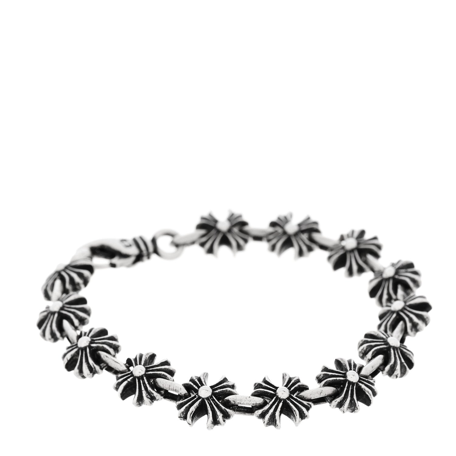 Chrome Hearts Sterling Silver Maltese Cross Bracelet 1 of 4
