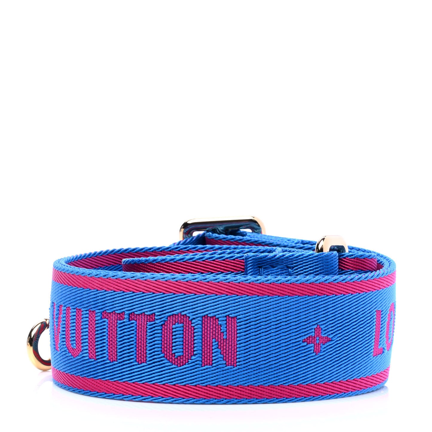Nylon Bandouliere Shoulder Strap Blue Magenta