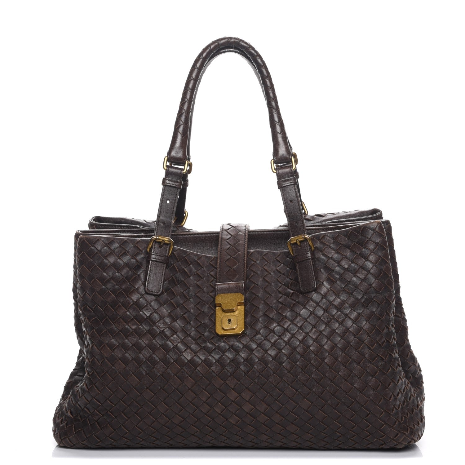 Bottega Veneta Nappa Intrecciato Medium Roma Tote Moro 1 of 9