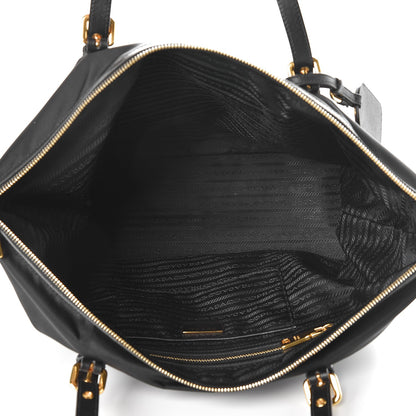 Prada Tessuto Nylon Saffiano Tote Nero Black 5 of 7