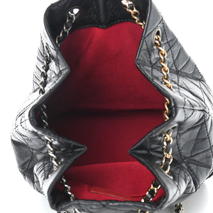 Chanel Aged Calfskin Quilted Small Gabrielle Backpack Black 5 of 10