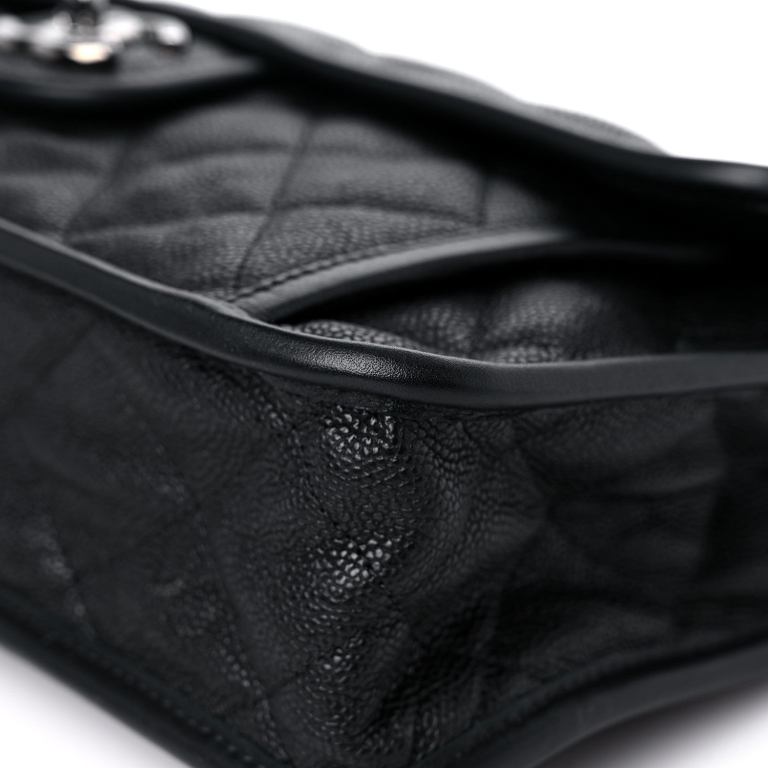 Chanel Caviar Quilted Large French Riviera Flap Black 9 of 12