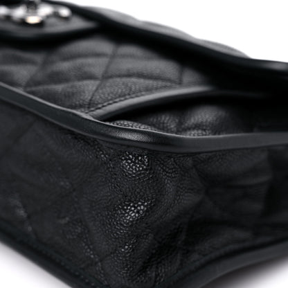 Chanel Caviar Quilted Large French Riviera Flap Black 9 of 12