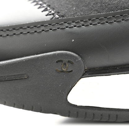 Chanel Velvet Calfskin Mixed Fibers CC Sneakers 39.5 Black 9 of 10