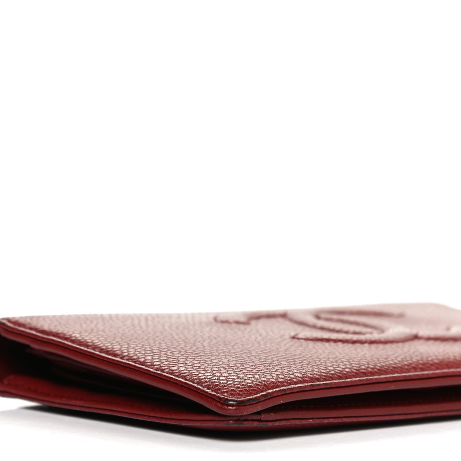 Chanel Caviar Timeless CC Yen Wallet Red 7 of 10