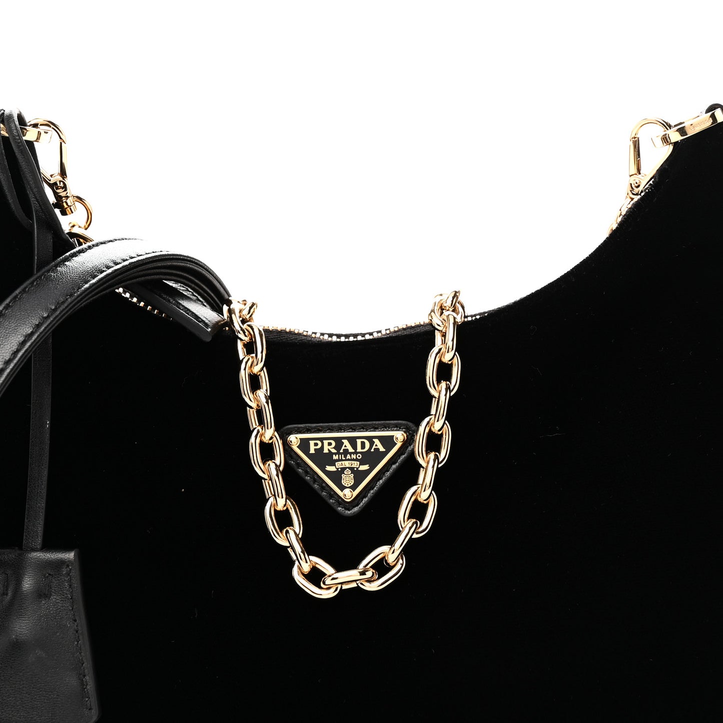 Velvet Nappa Mini Re-Edition Shoulder Bag Black