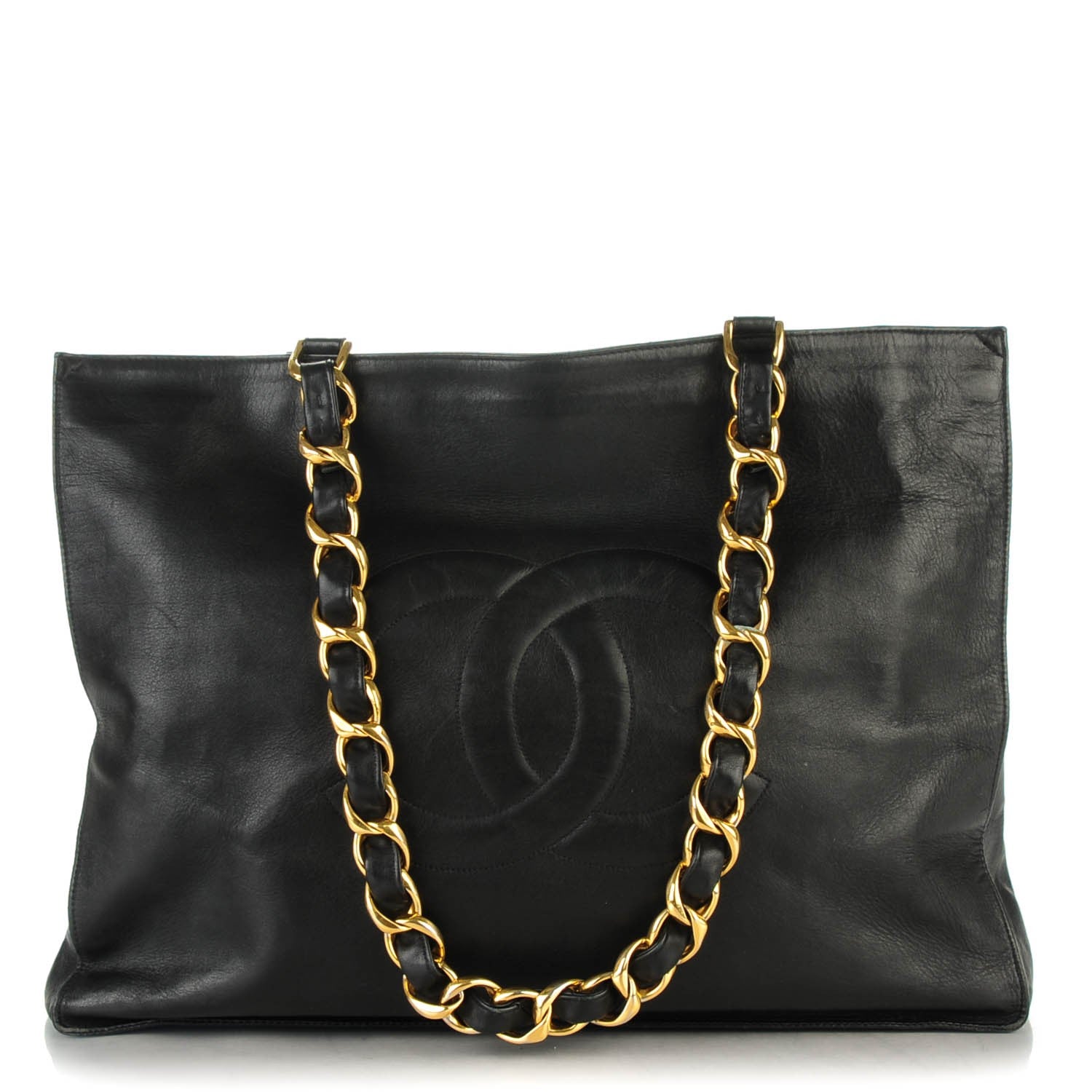 Chanel Lambskin Jumbo Shoulder Bag Black 1 of 8