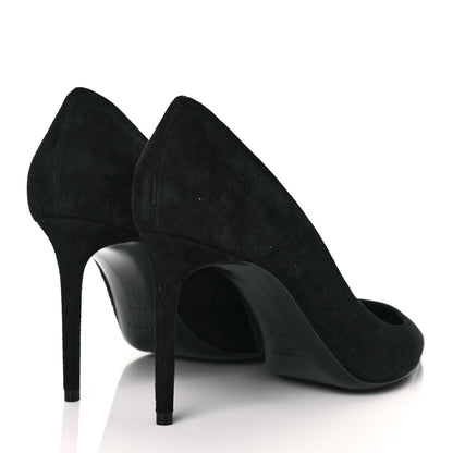 Saint Laurent Suede Zoe 85 Pumps 39.5 Black 4 of 9