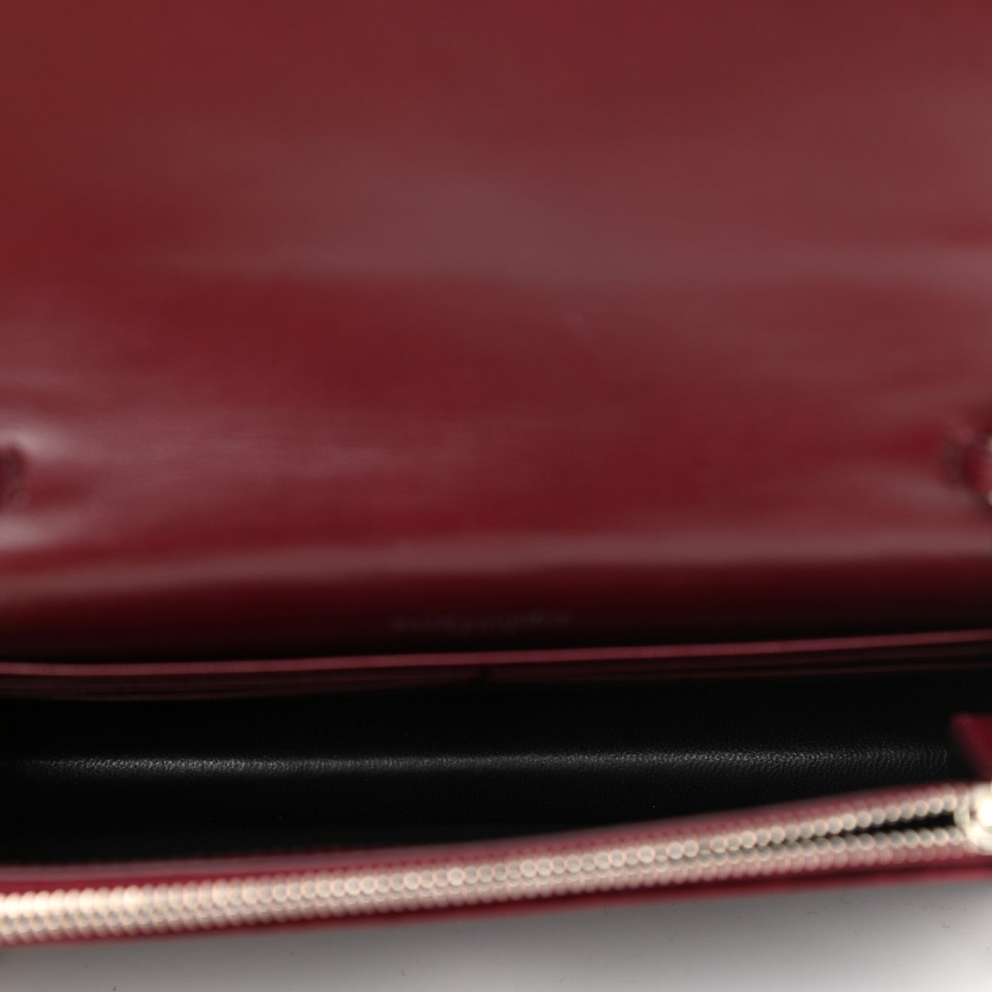 Velvet Crystal Monogram Kate Tassel Shoulder Bag Burgundy