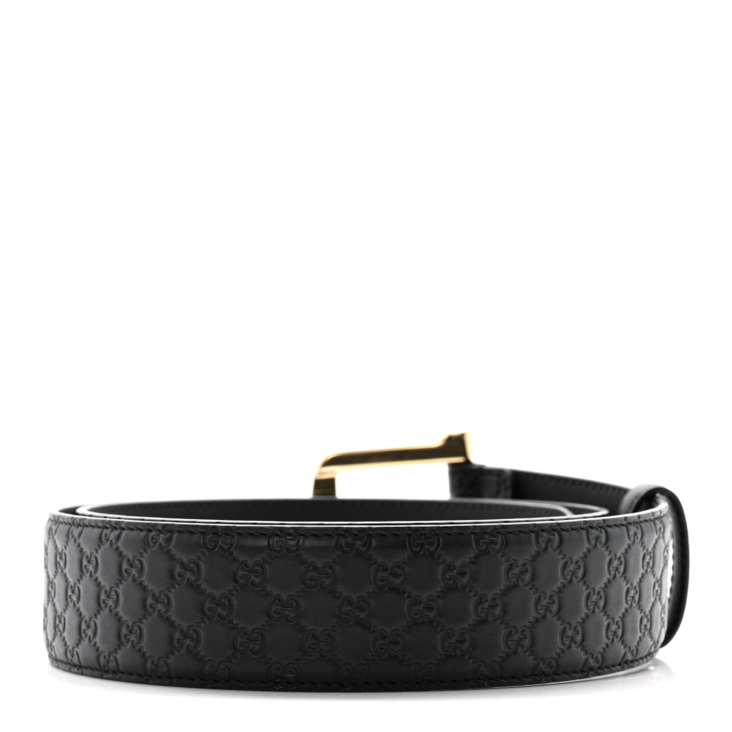 Gucci Soft Microguccissima Margaux Calfskin Belt 90 36 Black 2 of 5