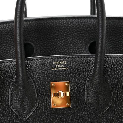 Hermes Togo Birkin 25 Black 6 of 11
